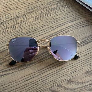 Brand New Ray-Ban Hexagonal Flat Lens Sunglasses
